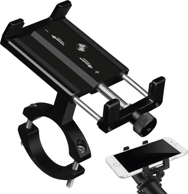 MT15 MOTOSİKLET BİSİKLET SCOOTER İÇİN DAYANIKLI GİDON UYUMLU CNC ALÜMİNYUM TELEFON TUTUCU-Findit - Image 1