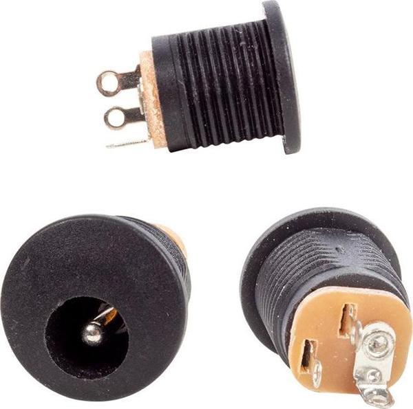 ADAPTÖR FİŞİ YUVARLAK SOMUNLU ŞASE 2.1MM  (IC-257)-Findit - Image 1