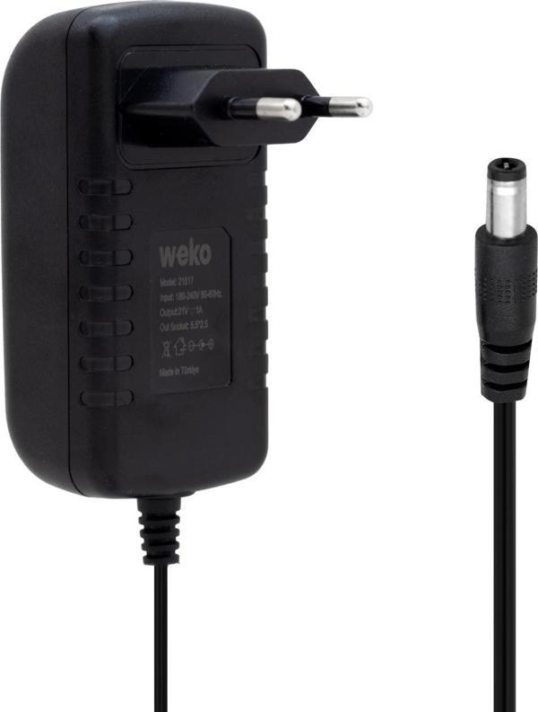 21 VOLT - 1 AMPER 5.5*2.5 UÇLU YERLİ ÜRETİM ŞARJLI MATKAP ADAPTÖRÜ (2818) - Image 1