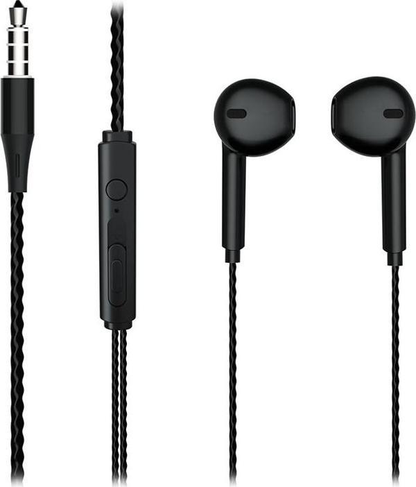 LECOO EH104B 3.5MM JACKLI KABLOLU KULAK İÇİ MİKROFONLU SİYAH KULAKLIK-Findit - Image 1
