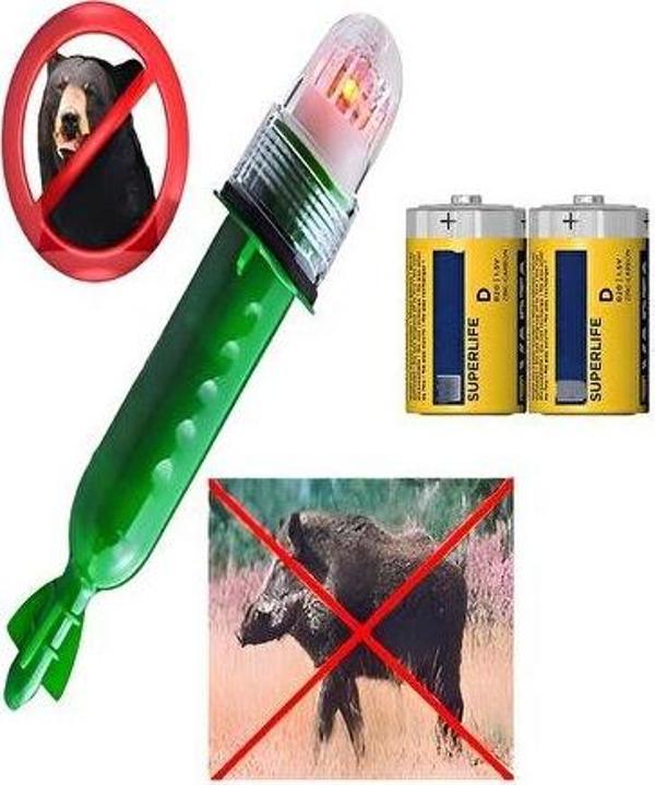 Domuz Ayı Köstebek Hayvan Fare Kovucu Fener Işıldak Lamba Savar-Findit - Image 1