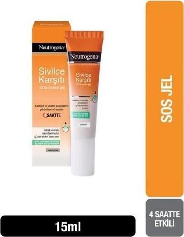 Neutrogena Visibly Clear Sivilce Karşiti Sos Hızlı Etkili Sivilce Jeli, 15 Ml - Image 1