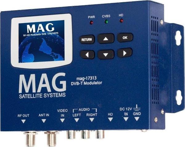 MAG MG-17313 LCD EKRANLI HD-RF CONVERTER FULL HD DVB-T ENCODER MODULATOR (DVB-T/AV/HDMI)-Findit - Image 1