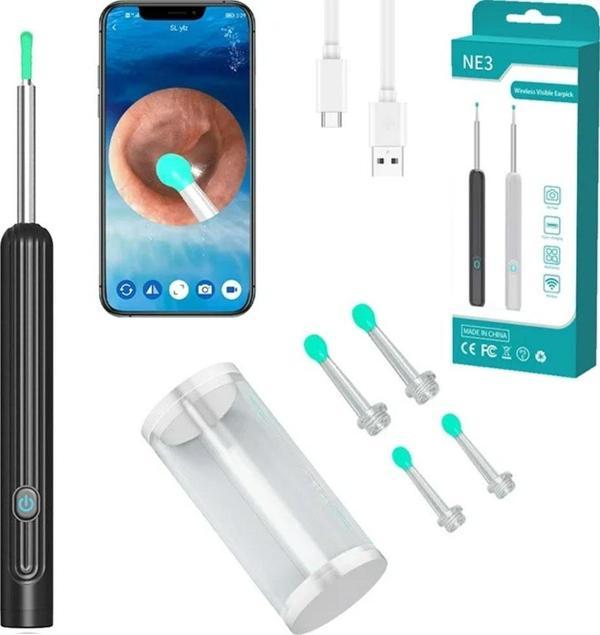ENDOSKOP KAMERALI KULAK TEMİZLEME CİHAZI ALL-IN-ONE SET-Findit - Image 1
