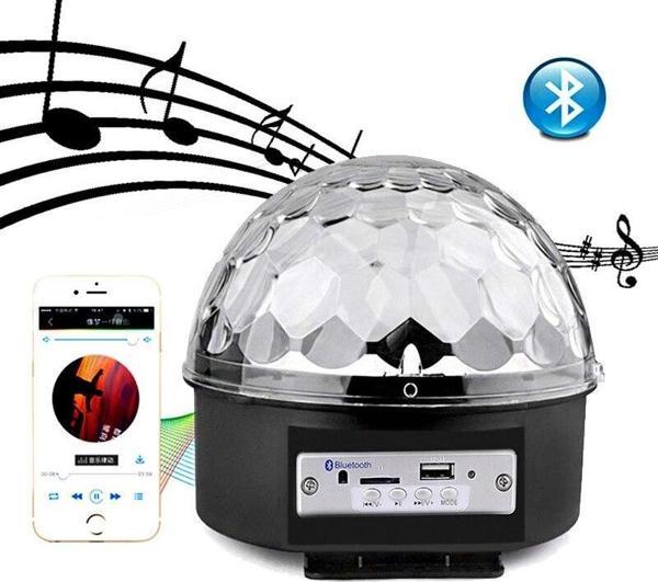 Bluetooth Sd Aux Usb Led Disko Lamba Topu Speaker-Findit - Image 1