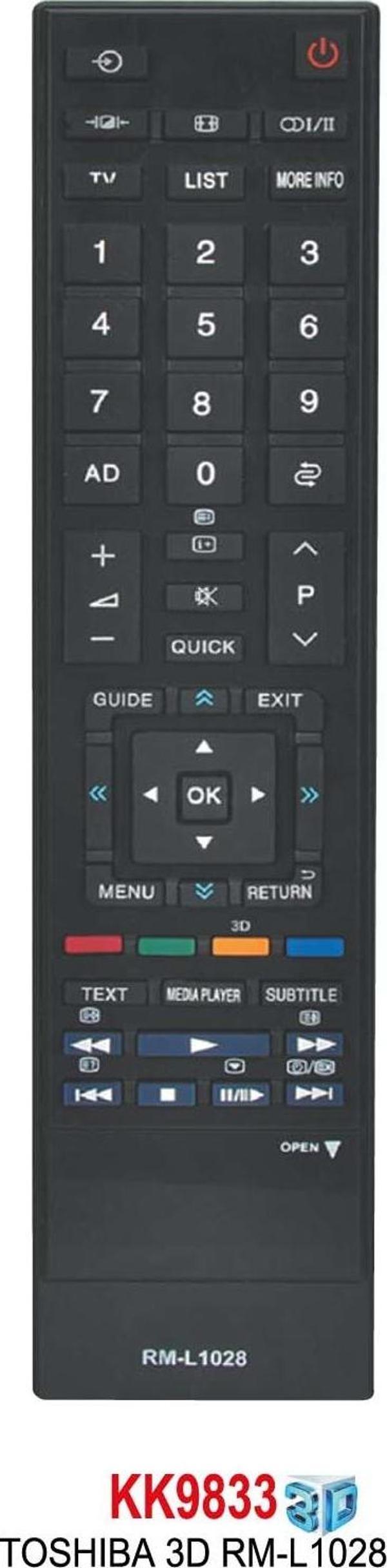 TOSHIBA 3D RM-L1028 KUMANDA - Image 1