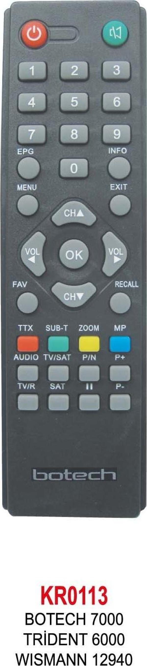 BOTECH 7000-TRİDENT 6000-WISMANN 12940 KUMANDA - Image 1