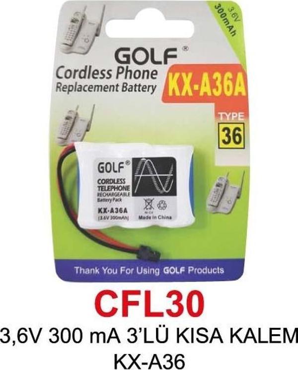 ,6V 300 mA 3’LÜ KISA KALEM KX-A36 PİL - Image 1