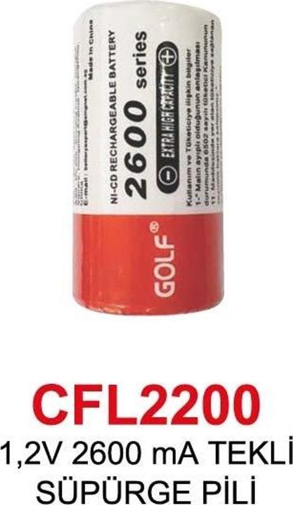 1,2V 2600 mA TEKLİ SÜPÜRGE PİLİ - Image 1