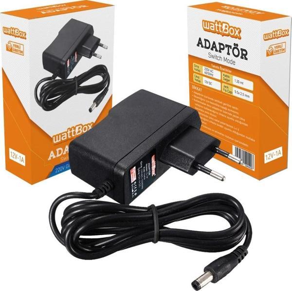 Adaptör 12V 1A Plastik Kasa - Image 1