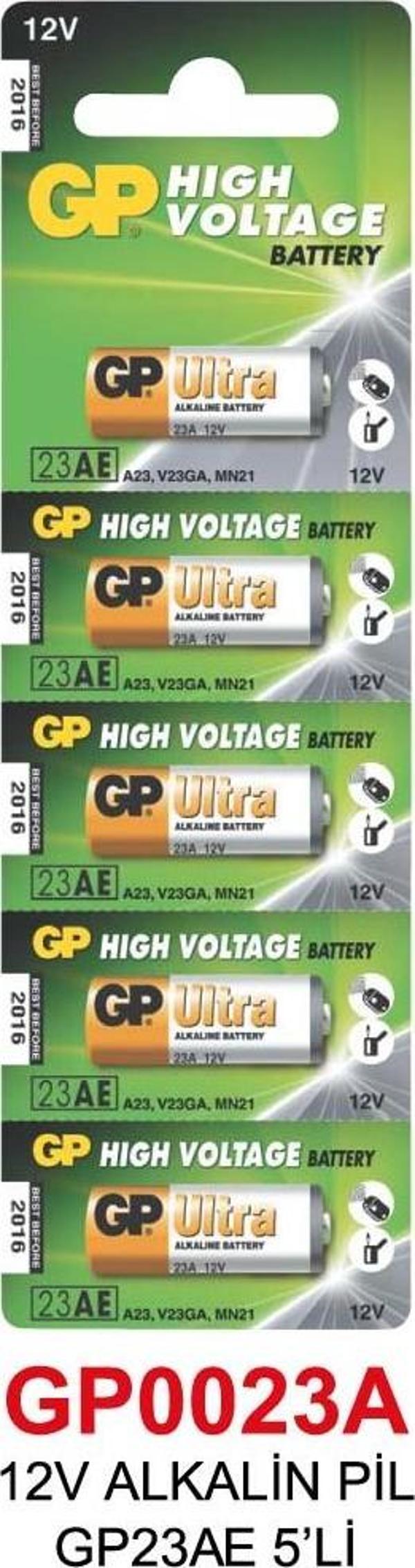 12V ALKALİN PİL GP23AE 5’Lİ - Image 1