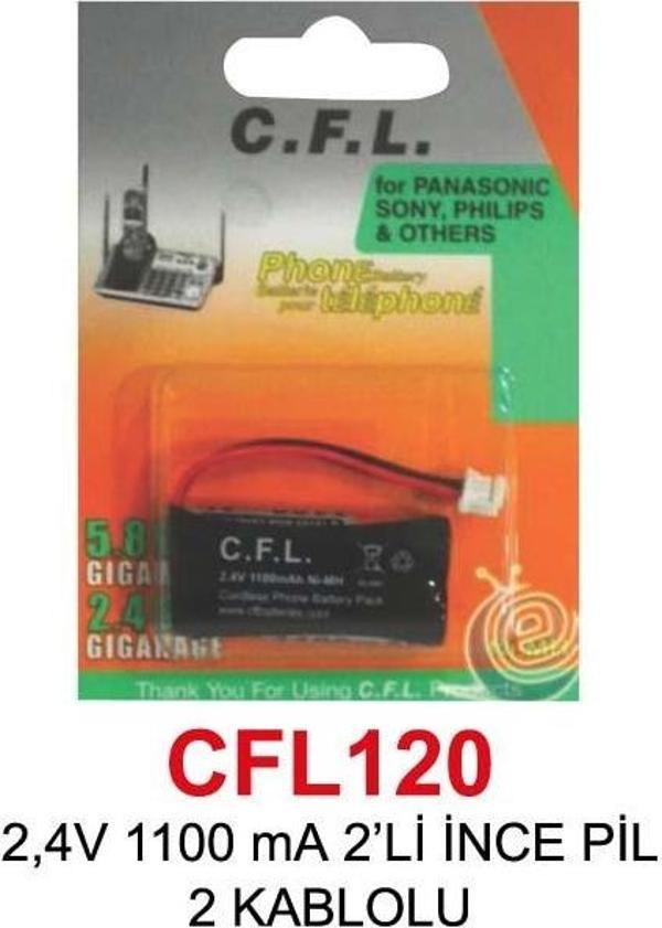 2,4V 1100 mA 2’Lİ İNCE PİL 2 KABLOLU - Image 1