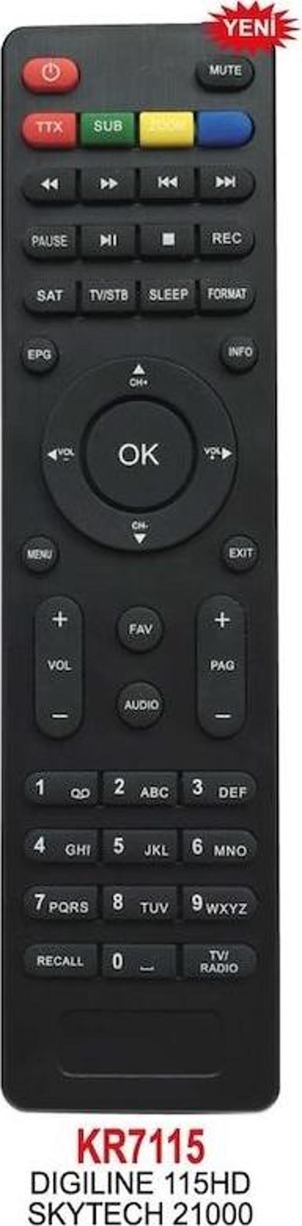 Digiline 115 Hd Uydu Cihazı Kumandası - Image 1