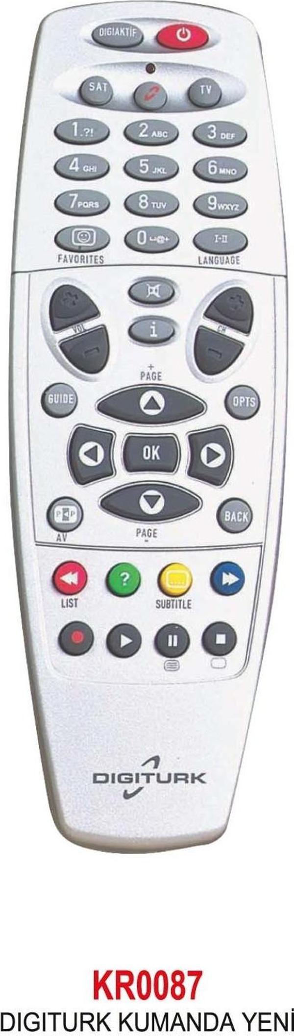 DIGITURK KUMANDA YENİ uydu kumandası - Image 1