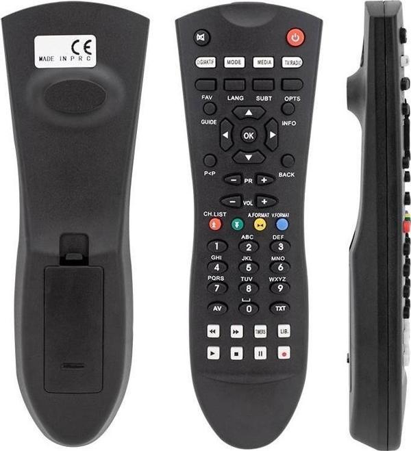 Dıgıturk Plus 8002 Siyah Oval Uydu Kumandası - Image 1