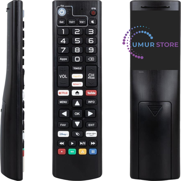 Dreamstar Android Netflix-Youtube-Prime Video Tuşlu Tv Uyumlu Uydu Kumandası - Image 1