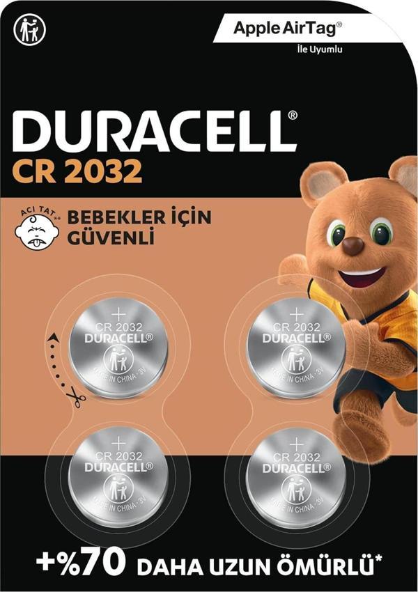 Duracell CR2032 Lityum Düğme Piller (4’lü Paket) 3V - Image 1