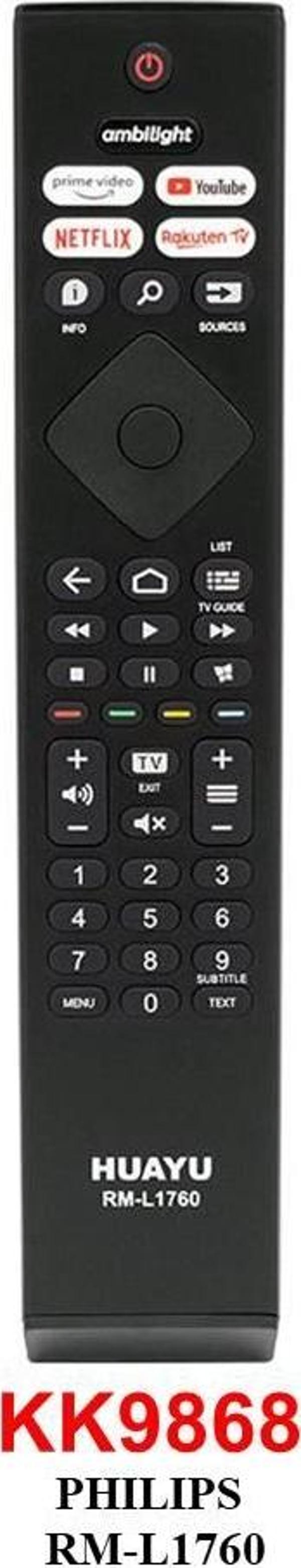 PHILIPS RM-L1760 NETFLIX-PRIME-YOUTUBE-RAKUTEN Lcd kumandası - Image 1