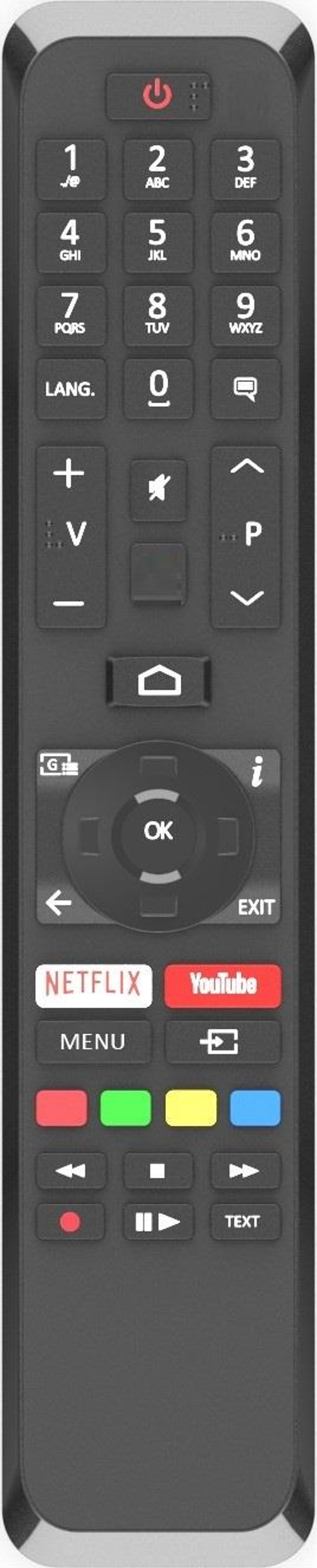 Techwood 55TEC9500UA Uyumlu Android Tv Kumanda-Mikrofonsuz - Image 1