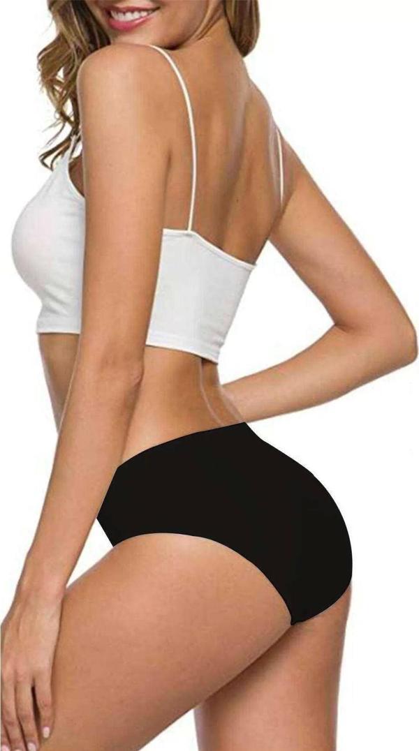 2 Adet Kadın Dikişsiz Lazer Kesim Esnek İz yapmayan Külot S1 - Image 1