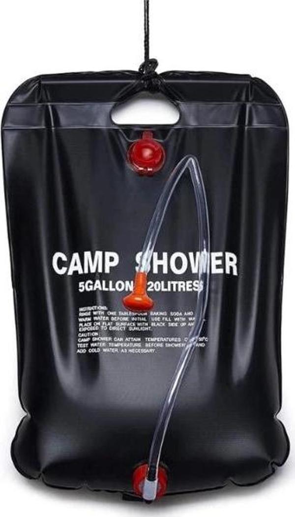 20 Litre Solar Isıtıcılı Kamp Duş Torbası - Image 1