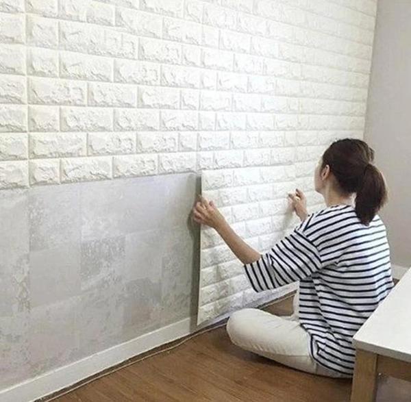 3D Tuğla Desenli Kendinden Yapışkanlı Duvar Paneli 58x38 cm - Image 1