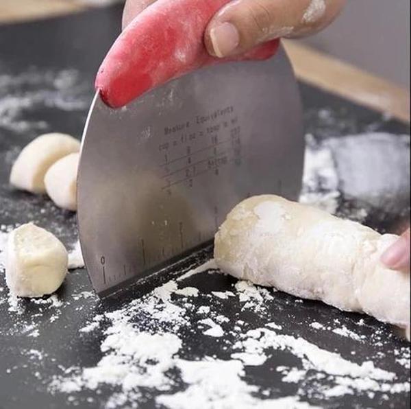 Paslanmaz Çelik Hamur Kesme ve Şekillendirme Spatulası - Image 1