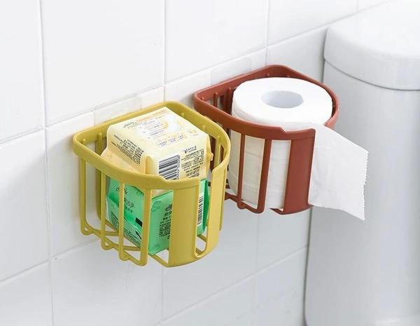 Yapışkanlı Çok Fonksiyonlu Banyo Organizeri BEYAZ - Image 1