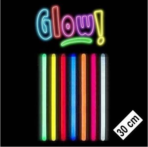 Karanlıkta Parlayan Fosforlu Glow Stick Kalın Çubuk 30 cm 1 Adet - Image 1
