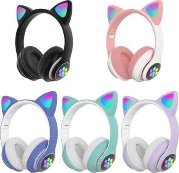 Kedi Figürlü Bluetooth Kulaklık - Image 1