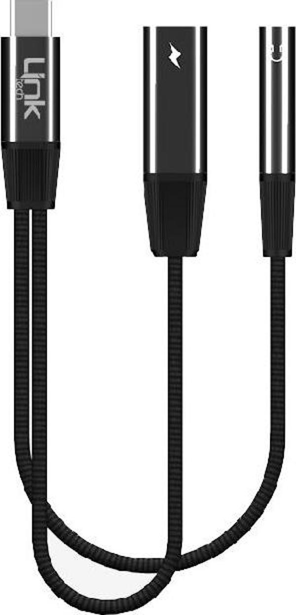 LinkTech A202 Type-C to Type-C + 3.5mm Jack 65W 2in1 Dönüştürücü Adaptör - Image 1