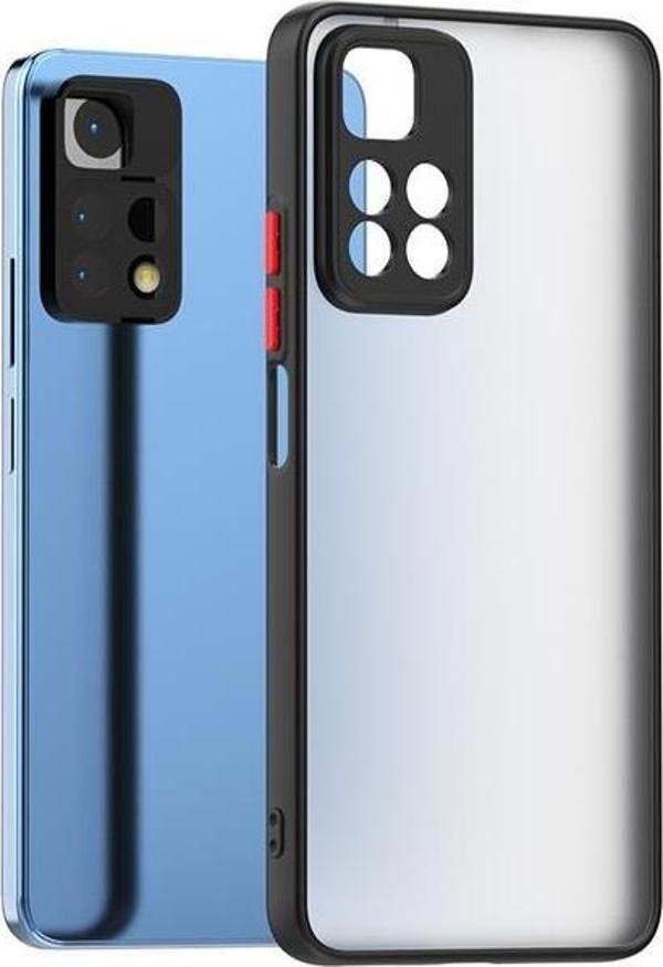 Xiaomi Redmi Note 11 Pro 5G Uyumlu Kamera Korumalı Darbeye Karşı Dayanıklı Arkası Mat Silikon Kılıf - Image 1