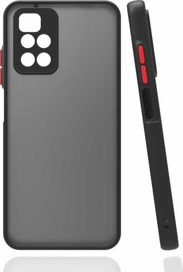 Xiaomi Redmi 10 Uyumlu Kamera Korumalı Darbeye Karşı Dayanıklı Arkası Mat Silikon Kılıf - Image 1
