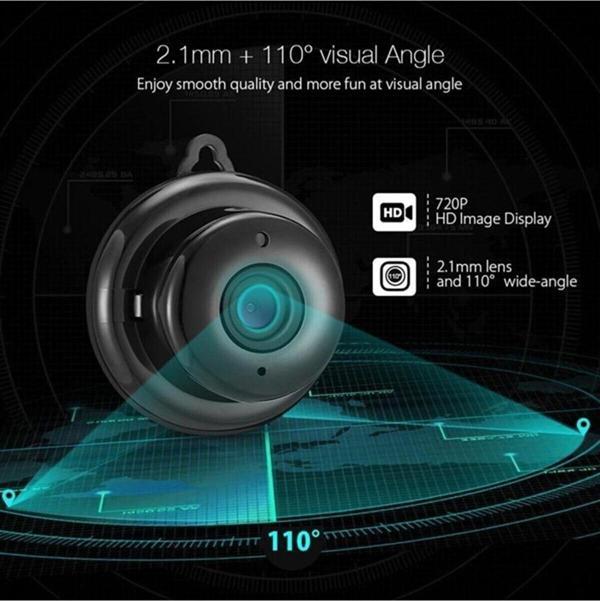 Urfakent Ortam Kamerası Mini Wifi Kamera Hd Kayıt Siyah  - Image 1