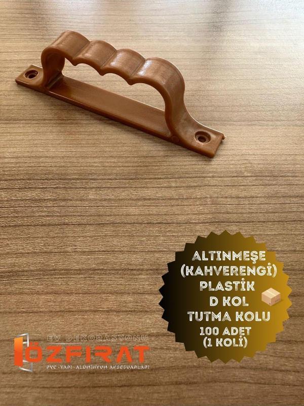 Özfırat Pvc Yapı Pimapen Pvc Pencere Kapı Sineklik Kolu Altınmeşe Plastik D Tutamağı D Kol 100 Adet (Koli)  - Image 1