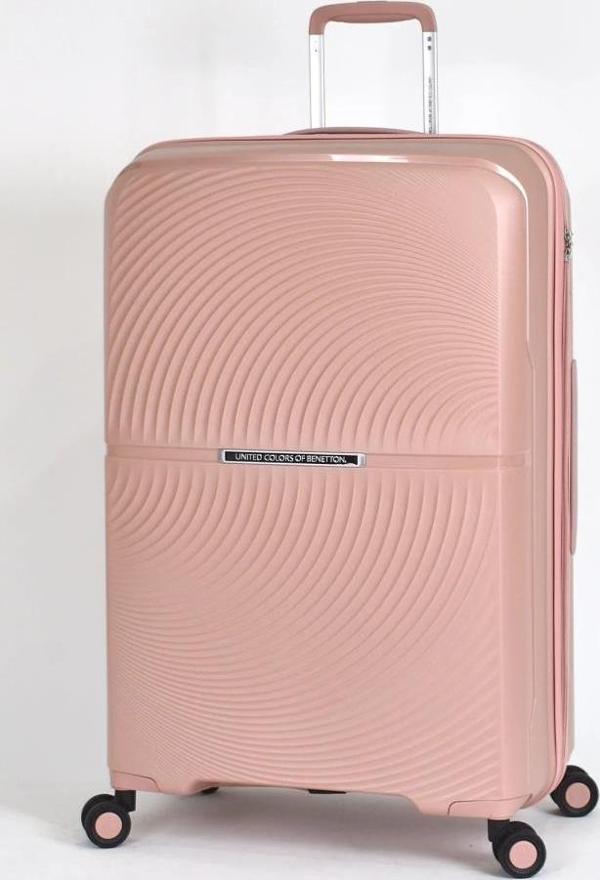 Benetton Büyük Boy %100 Polipropilen Valiz Rose Bnt2000 - Image 1