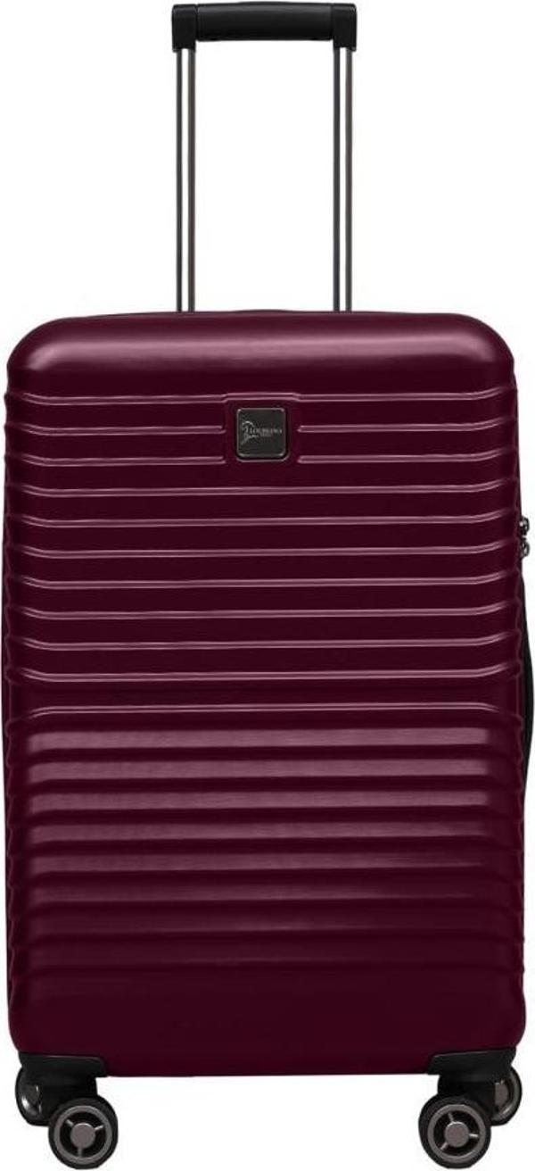 Orta Boy %100 Polikarbon Valiz Bordo 1811 - Image 1
