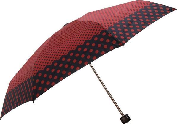 April Kadın Şemsiye Mini Micro Lacivert Puantiyeli Bordo 03-L - Image 1