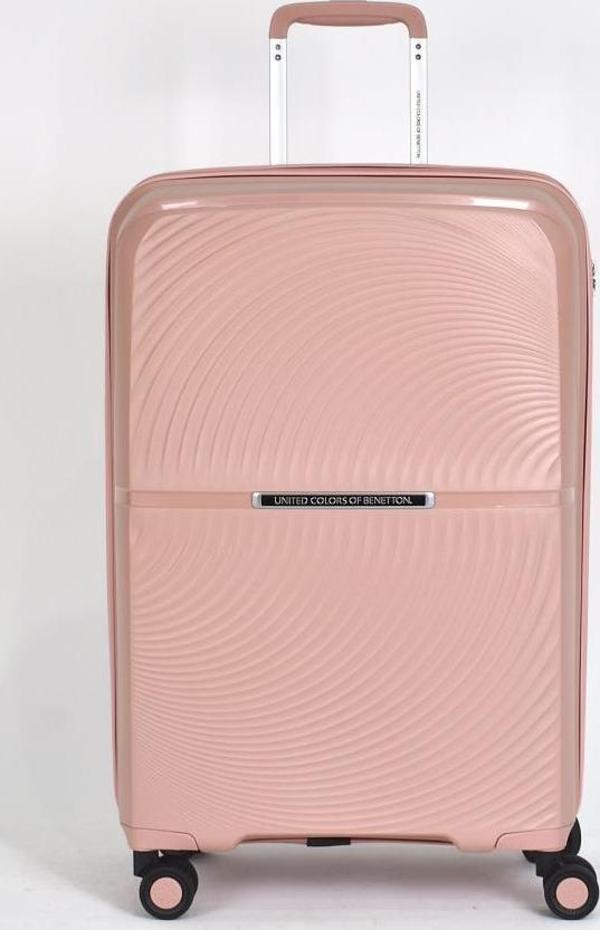 Benetton Orta Boy %100 Polipropilen Valiz Rose Bnt2000 - Image 1