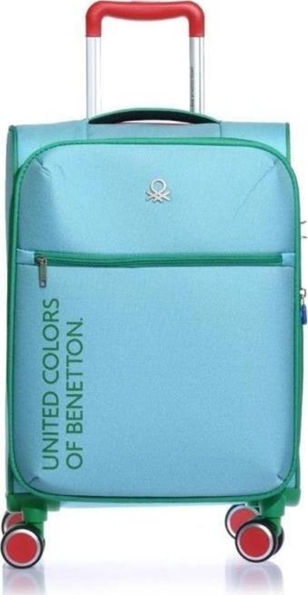 Benetton Kabin Boy Kumaş Valiz Aqua Bnt2100 - Image 1