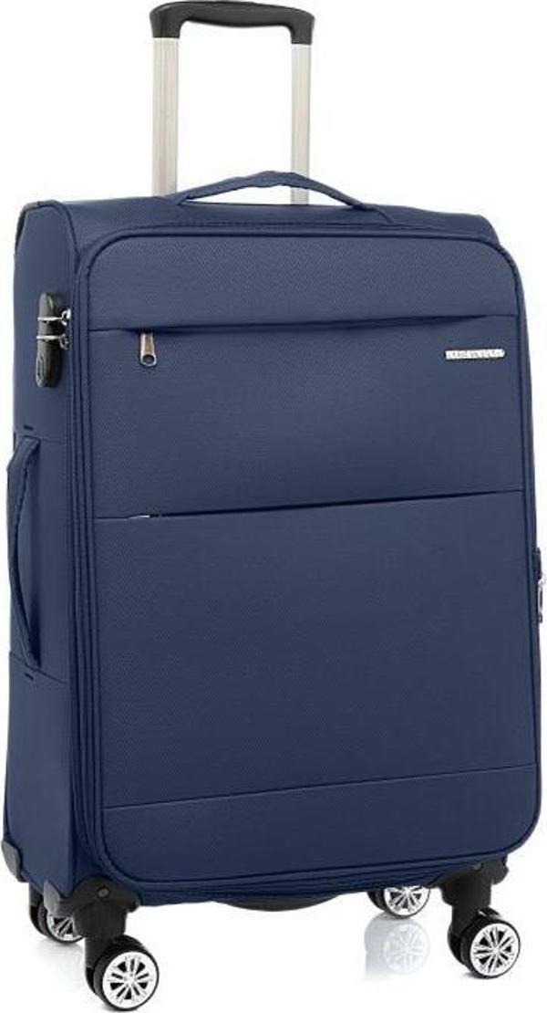 Louisiana Polo Orta Boy Lüx Kumaş Valiz Lacivert 2082 - Image 1