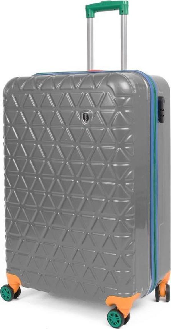 Kabin Boy %100 Polikarbon Valiz 4x2 Teker Gri 1089 - Image 1