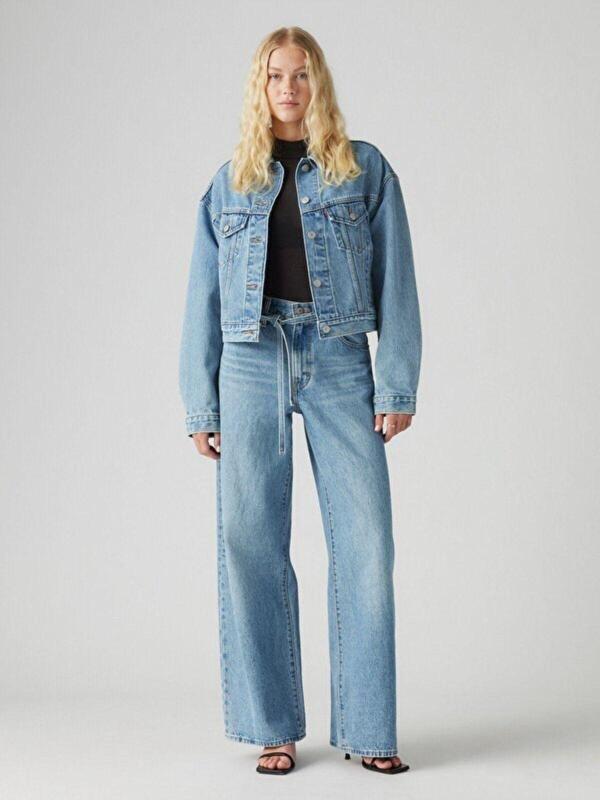Levi's Kadın XL Straight Mavi Jean Pantolon - 001TK-0001 - Image 1