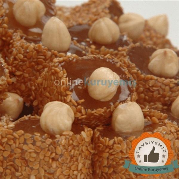 Online Kuruyemiş Fındıklı Susamlı Lokum 1000 gr - Image 1