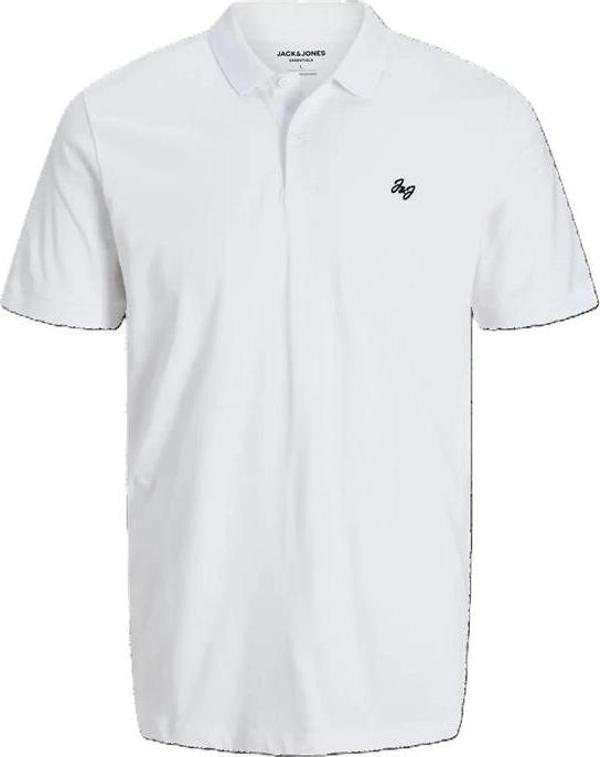 12270084 %100 Pamuk Polo Yaka Basıc Erkek Tshirt Beyaz - Image 1