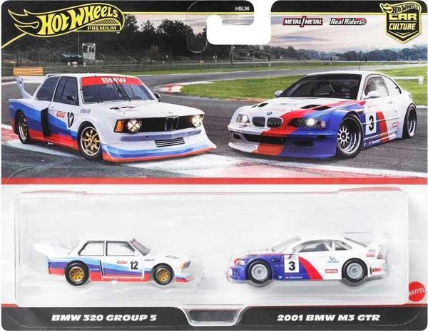 Hot Wheels Premium Car Culture 2'li Set - BMW 320 Group 5 Ve 2001 BMW M3 GTR (1/64) - Image 1