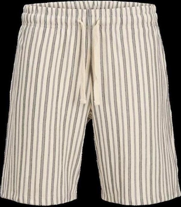 12275412 Beli Lastikli Keten Erkek Short Mavi - Image 1