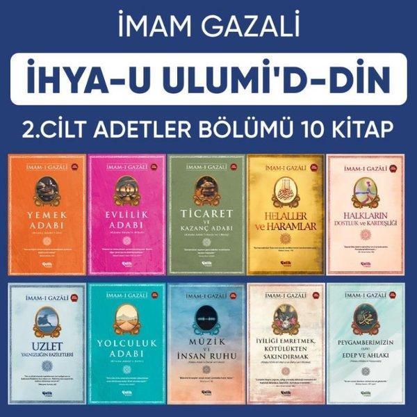 İhya-u Ulumiddin 2. Cilt Adetler Bölümü Serisi Seti - 10 Kitap Takım - Çelik Yayınevi - Image 1