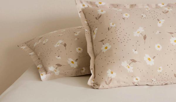 Karaca Home Daisy Bej 2'li Yastık Kılıfı Bej 50x70 - Image 1
