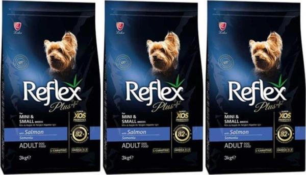 Reflex Küçük Mini Irk Somonlu Yetişkin Köpek Maması 3 Kg x 3 Adet - Image 1